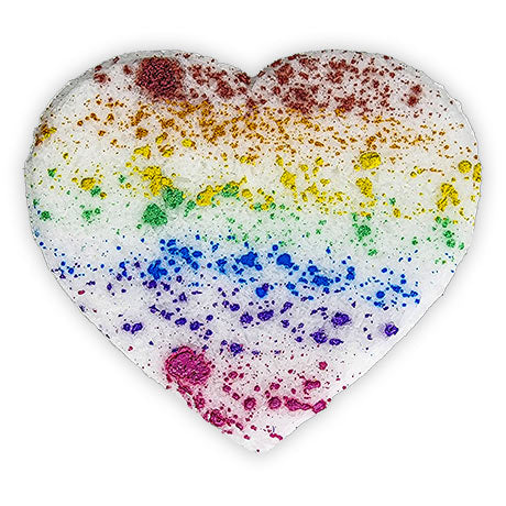 Love Wins Big Heart Glitter Splatter Bath Bomb